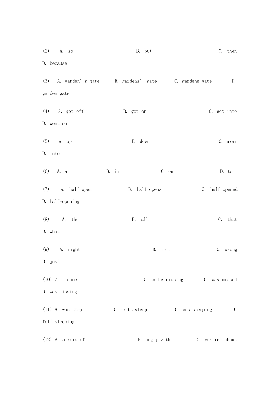 中考英语复习题系列18 人教新目标版试卷_第2页