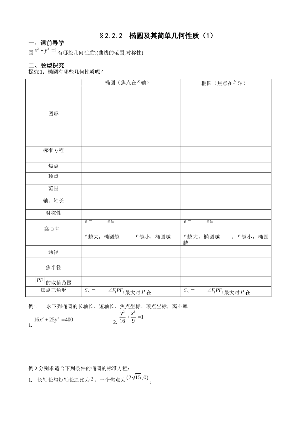 椭圆几何性质1_第1页