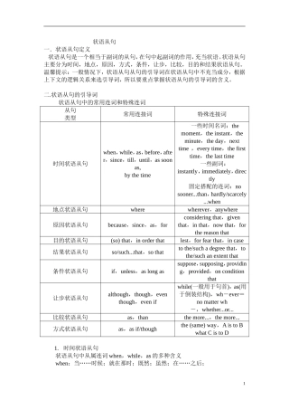 高中英语状语从句