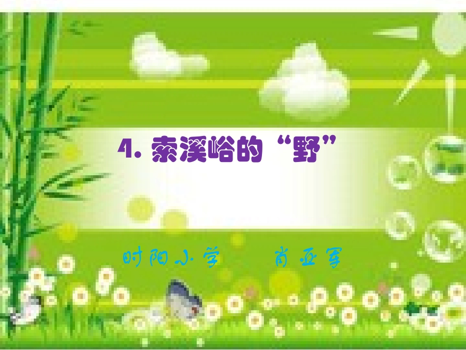 4-索溪峪的野_第1页