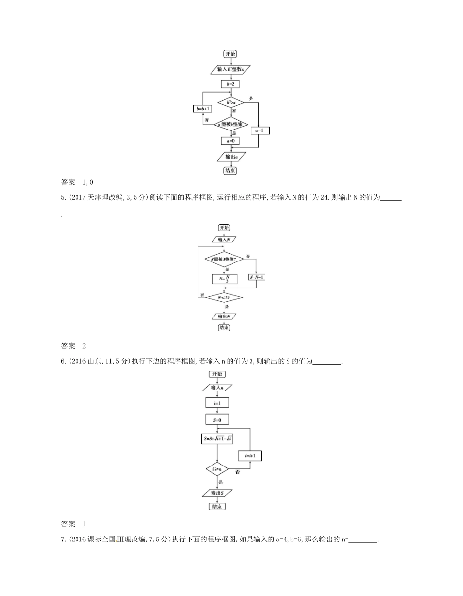 （江苏专版）高考数学一轮复习 第十章 算法初步讲义-人教版高三全册数学试题_第3页