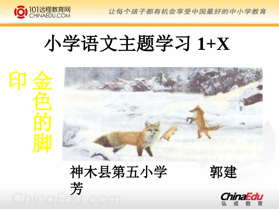 人教新课标版小学六上《金色的脚印》课件4_第1页