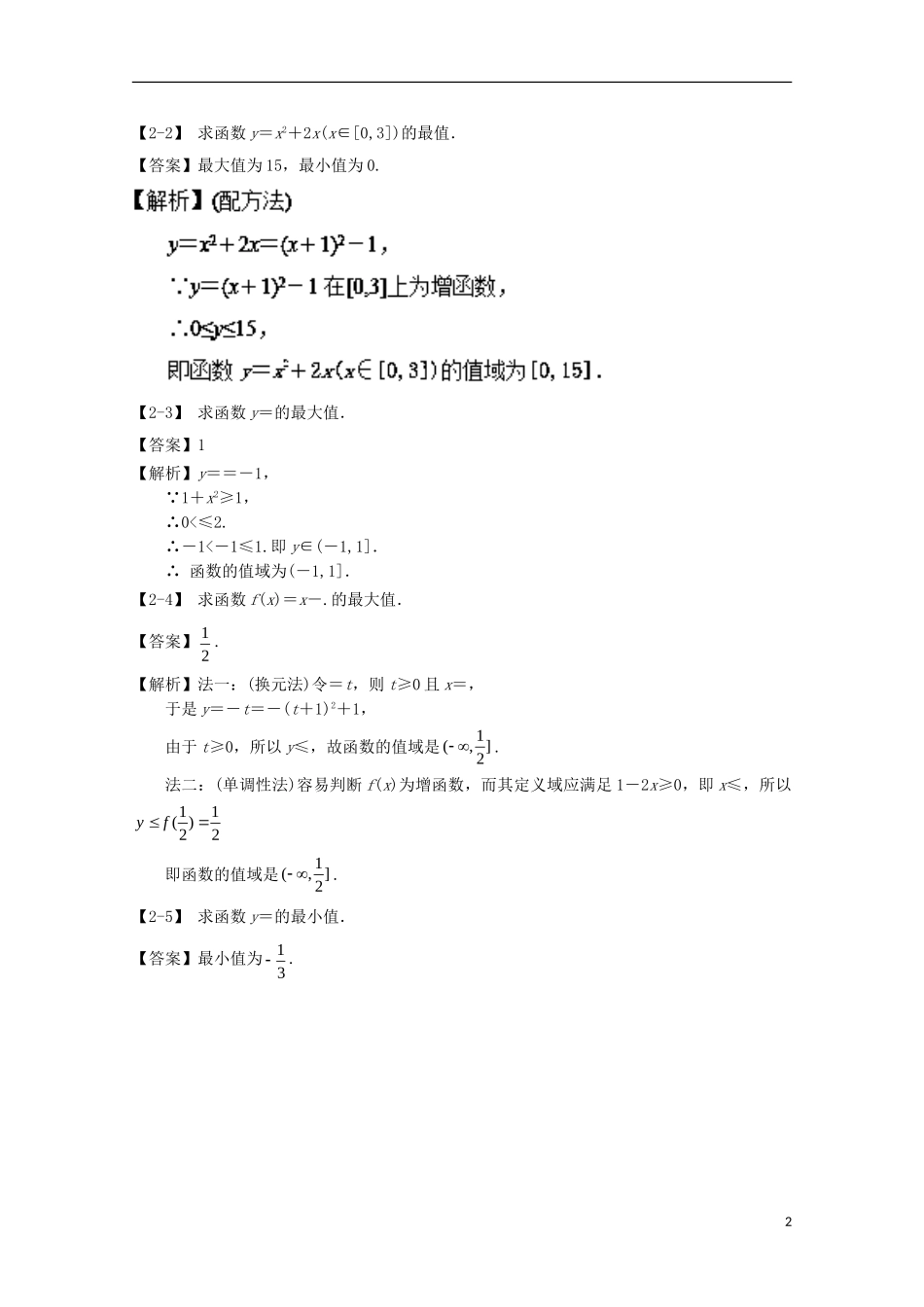 （江苏版）高考数学一轮复习 专题2.10 函数最值（讲）-江苏版高三全册数学试题_第2页