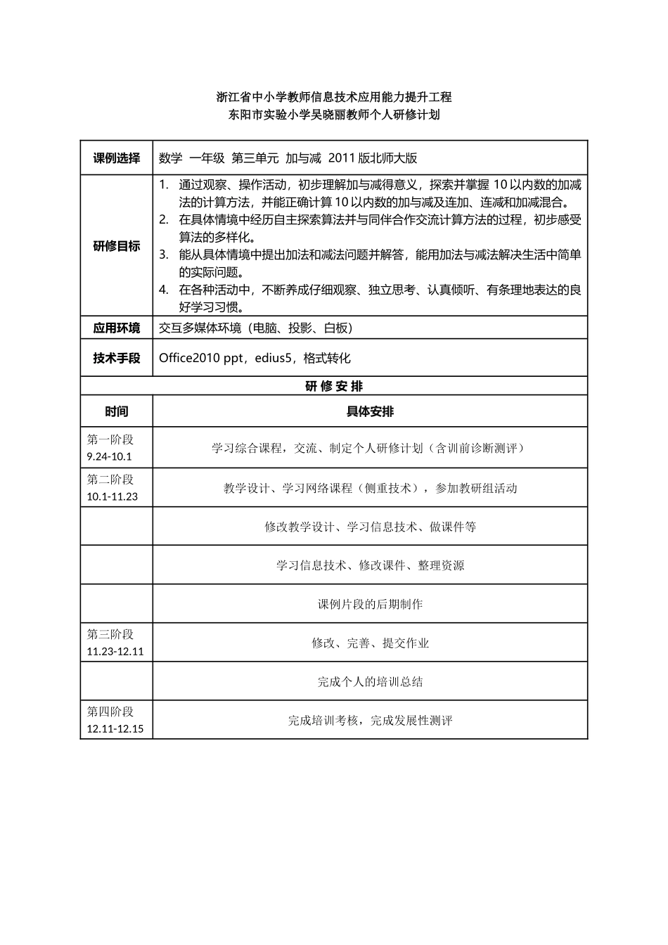 吴晓丽研修计划_第1页