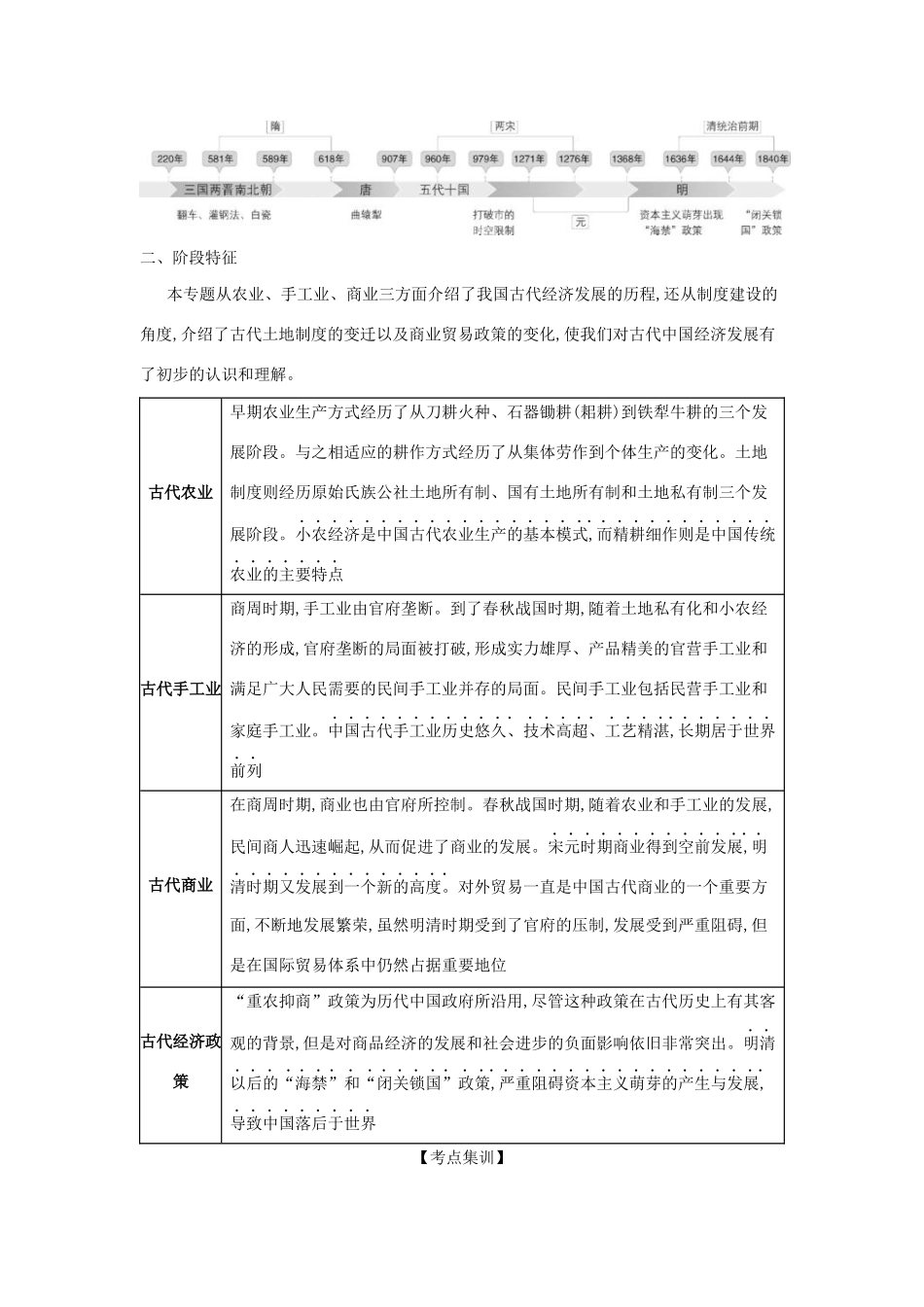 （浙江专版 ）高考历史一轮总复习 专题十一 古代中国经济的基本结构与特点教师用书（含解析）-人教版高三全册历史试题_第3页