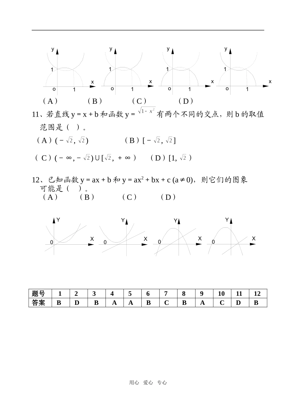 高考数学选择题专项训练（十）_第2页