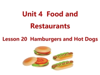 Lesson20HamburgersandHotDogs
