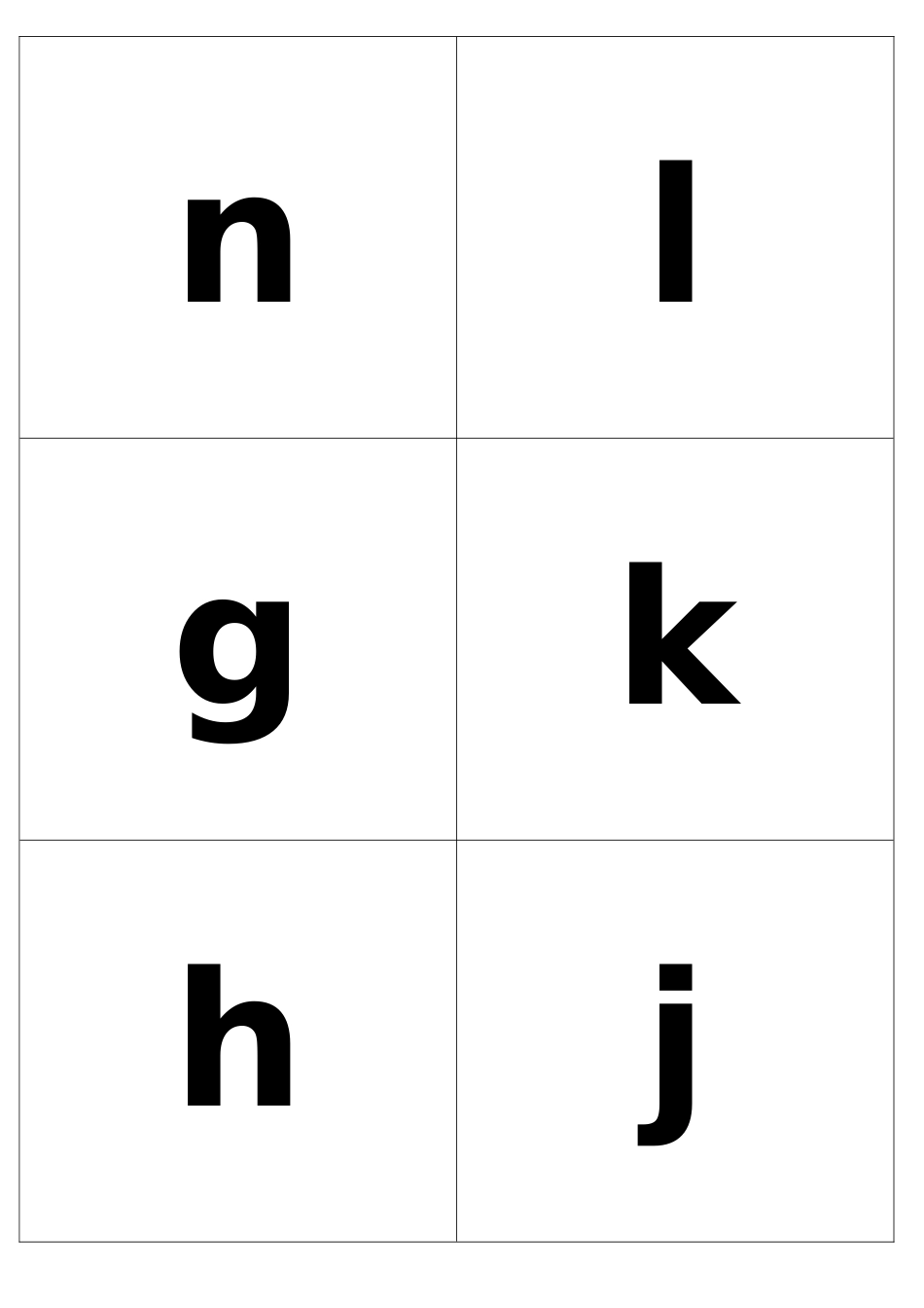 汉语拼音字母卡片_第2页