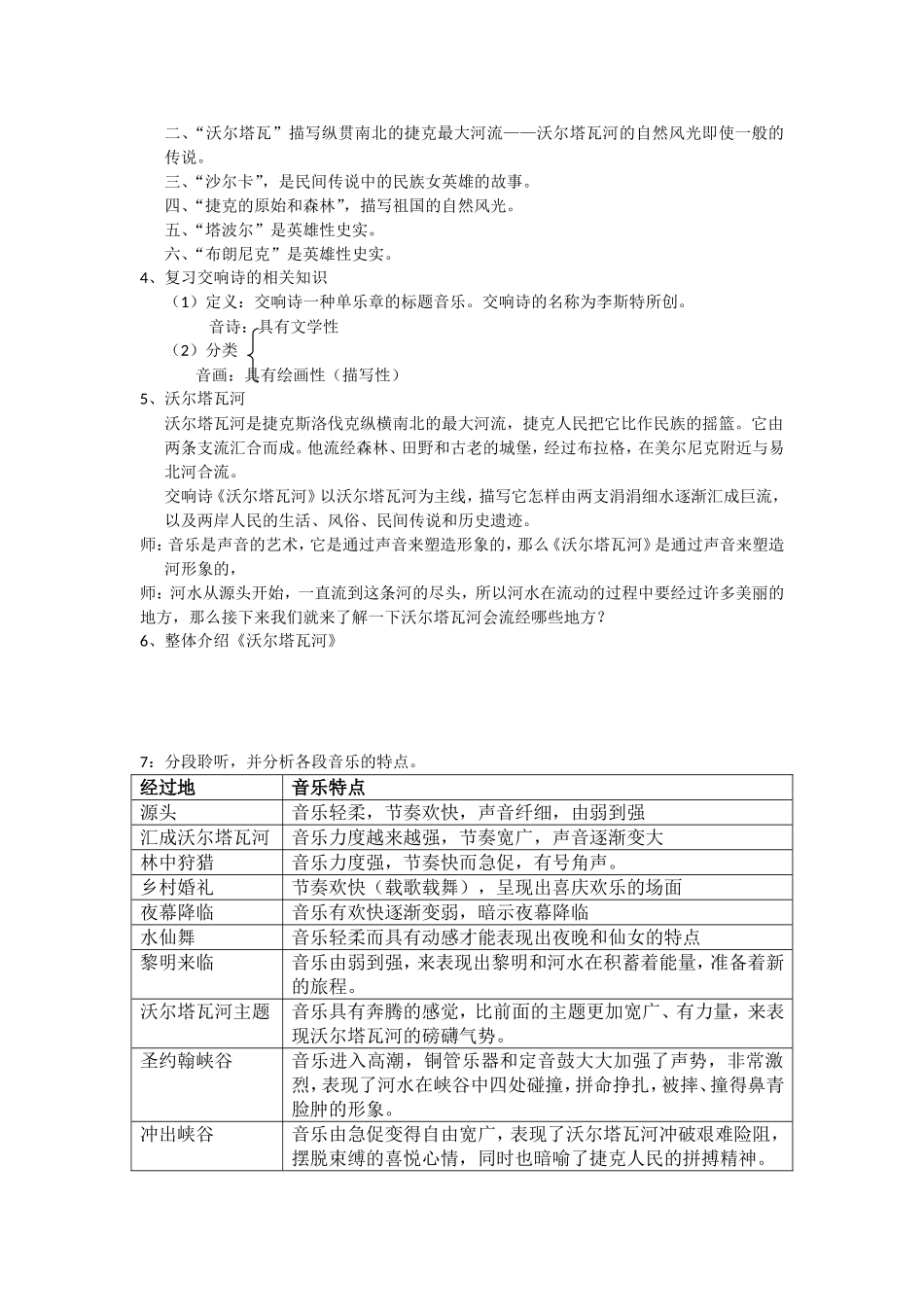 沃尔塔瓦河教案_第2页