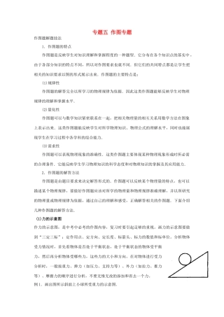 中考物理二轮复习 专题突破 作图题4试卷