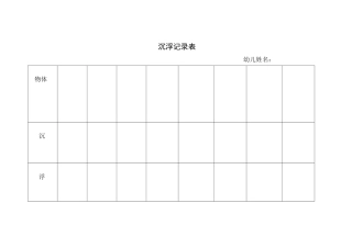 沉浮或磁铁：记录表MicrosoftWord文档(2)