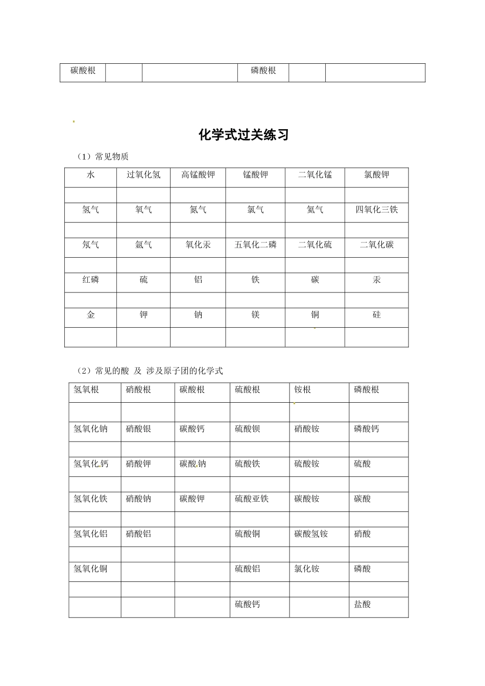 九年级化学上册 44(化学式与化合价)课后巩固作业(5)(新版)新人教版试卷_第3页