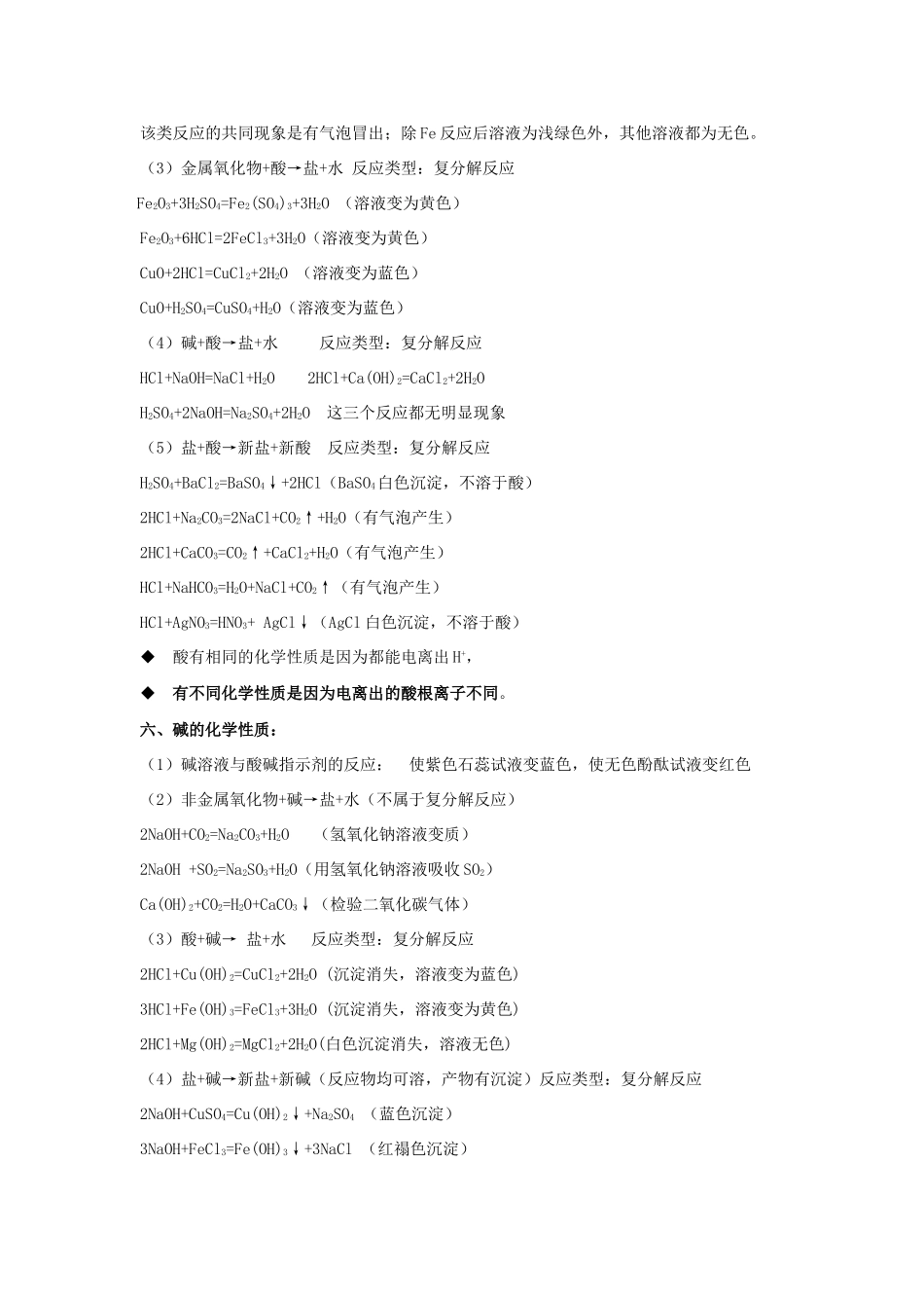 九年级化学下册 专题7(初始酸碱盐)单元综合测试2(新版)湘教版试卷_第3页