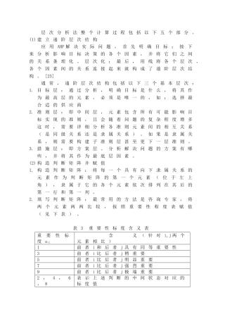 层次分析法步骤介绍