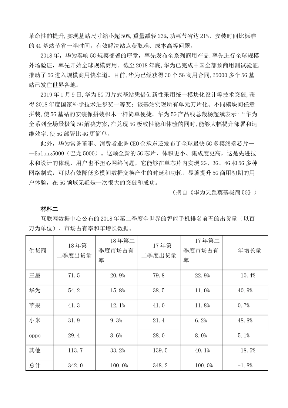 山东省临沂市罗庄区_高一语文上学期期中试卷_第3页