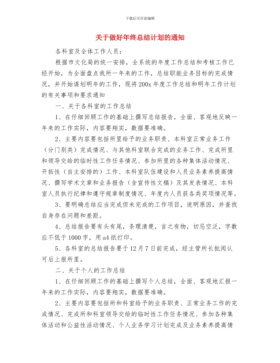 关于优秀的医生年度工作总结范文与关于做好年终总结计划的通知汇编_第3页