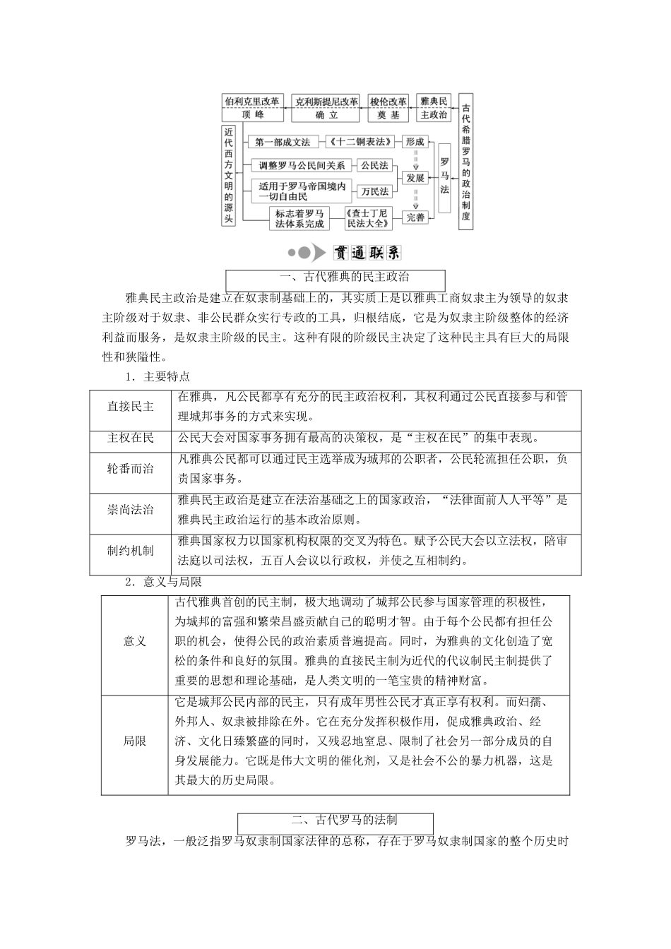 高考历史二轮复习 第一部分 知识整合篇 第三板块 世界史练习-人教版高三全册历史试题_第2页