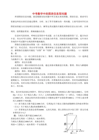 九年级数学中考第二轮专题复习-第三讲图表信息型问题试卷