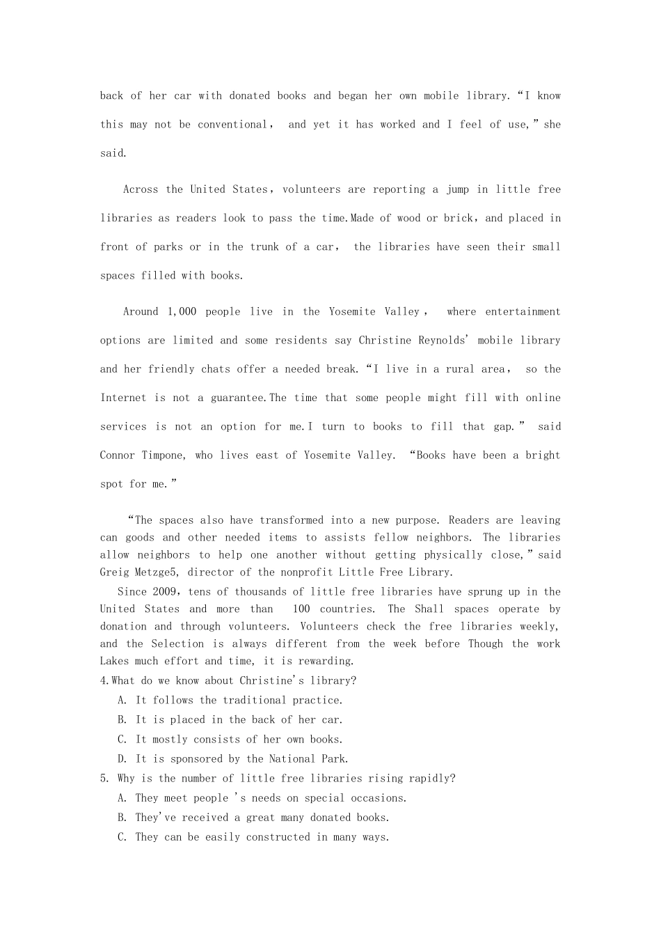 山东省济南市高三英语针对性训练(三模)试卷_第3页