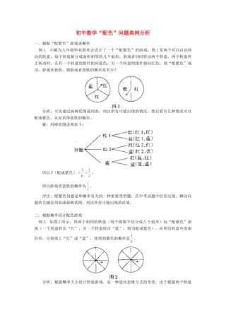 初中数学 配色 问题典例分析专题辅导 试题