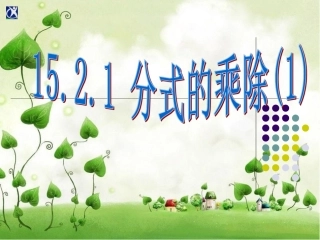 15.2.1分式的乘除-(2)