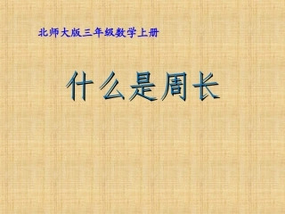 《什么是周长》PPT课件