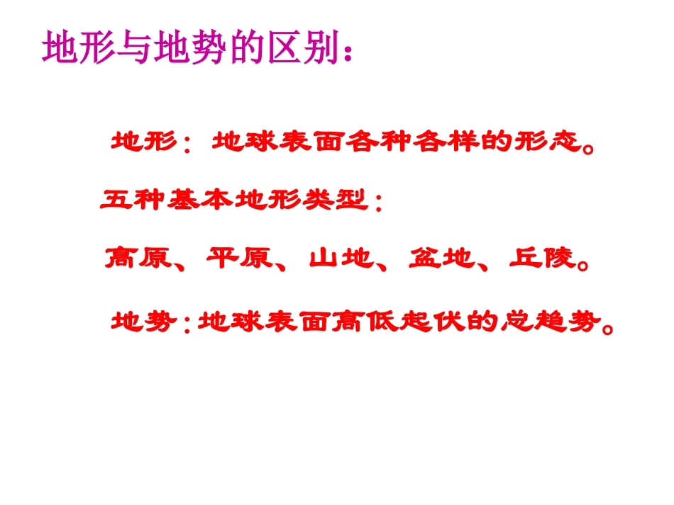 人教版八上第二章第一节地形和地势(共46张PPT)_第2页