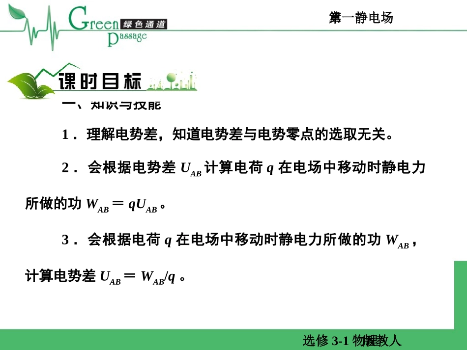 精编高二物理课堂教学课件--选修3-1第一章第五节1-5_第2页