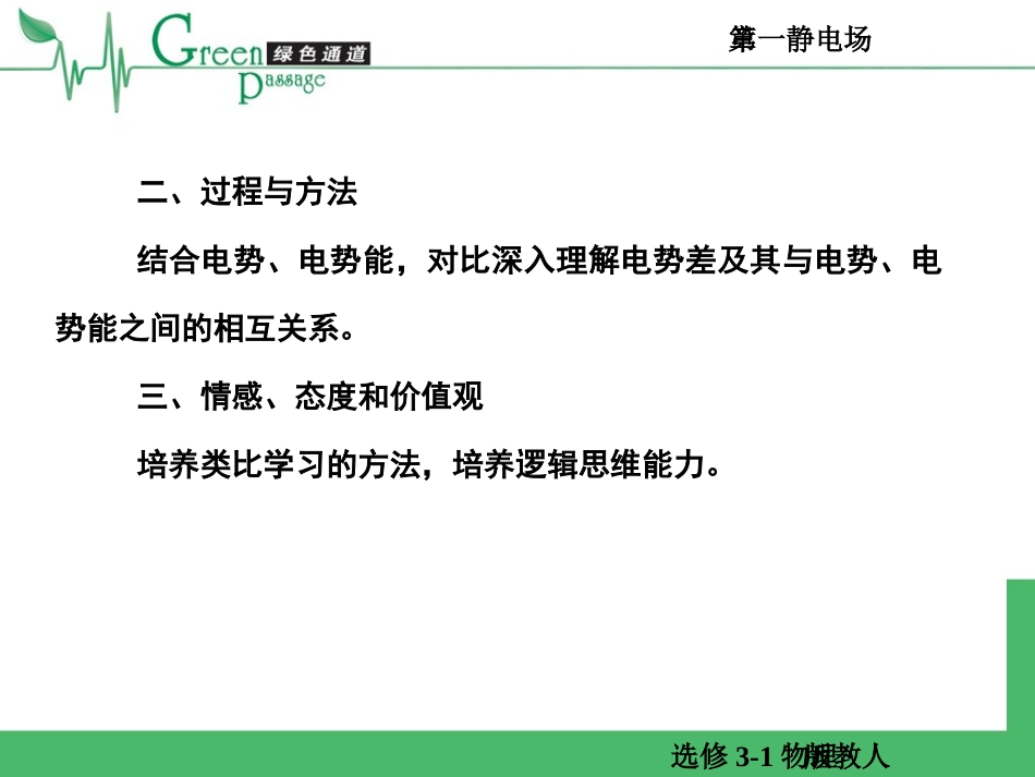 精编高二物理课堂教学课件--选修3-1第一章第五节1-5_第3页