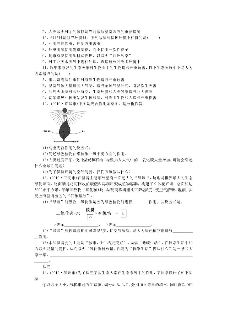 《爱护植被-绿化祖国》同步练习1_第2页