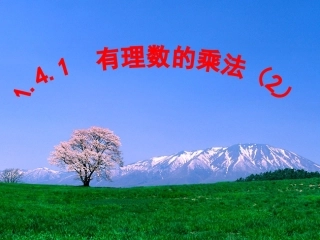 山东省济南市实验中学人教版数学七年级上册141有理数的乘法(2)课件