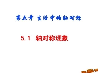《轴对称现象》课件(七年级)
