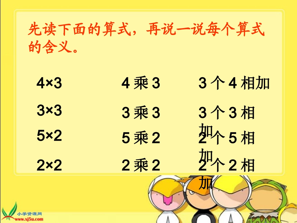 人教新课标数学二年级上册《5的乘法口诀》PPT课件(公开课)_第1页