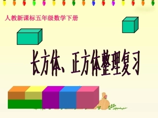 人教新课标数学五年级下册《长方体和正方体整理与复习》PPT课件-(2)