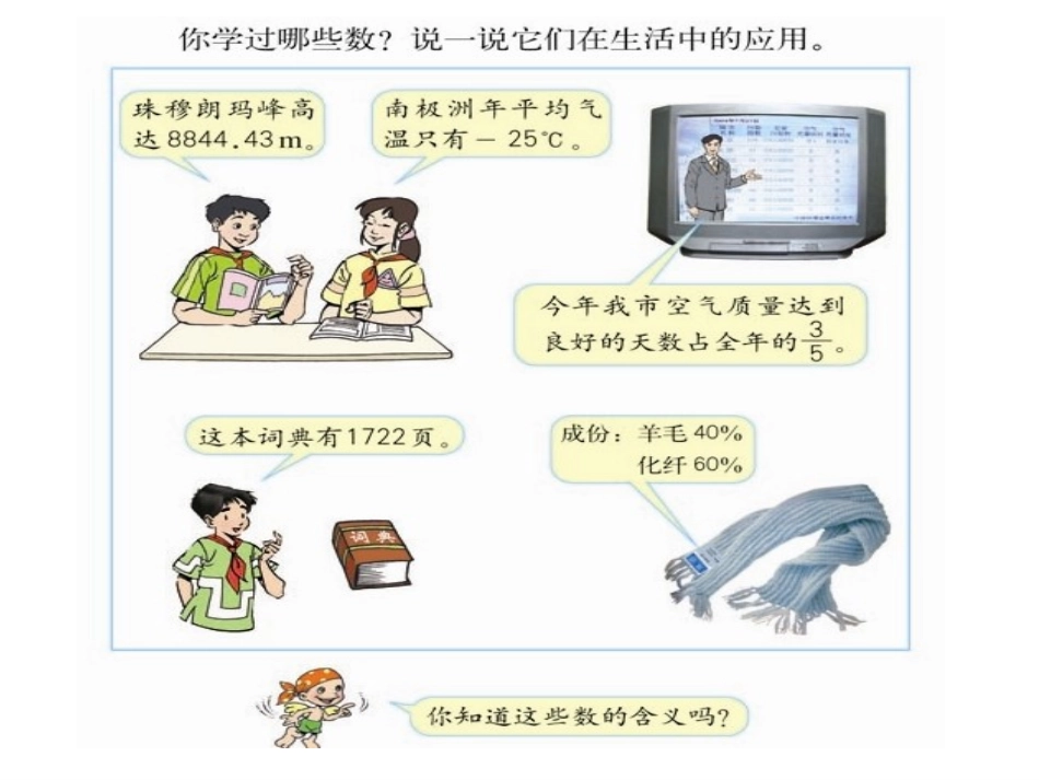 人教版六年级数学下册第六单元第一课时-数和代数—整数_第2页