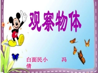 人教版二年级上册《观察物体》课件