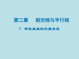 相交线与平行线复习1