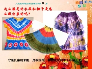 苏少版美术四下《染纸》PPT课件1