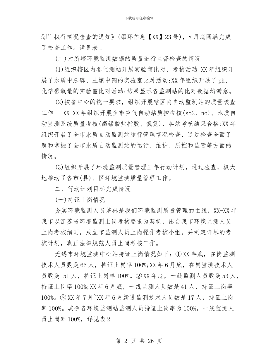 关于环境监测自查报告与关于环境调查报告范文4篇汇编_第2页