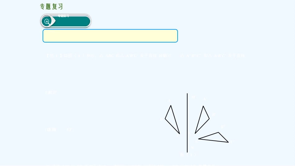 学练优2016年人教版八年级上册第十三章-轴对称第十三章-轴对称复习课件_第3页