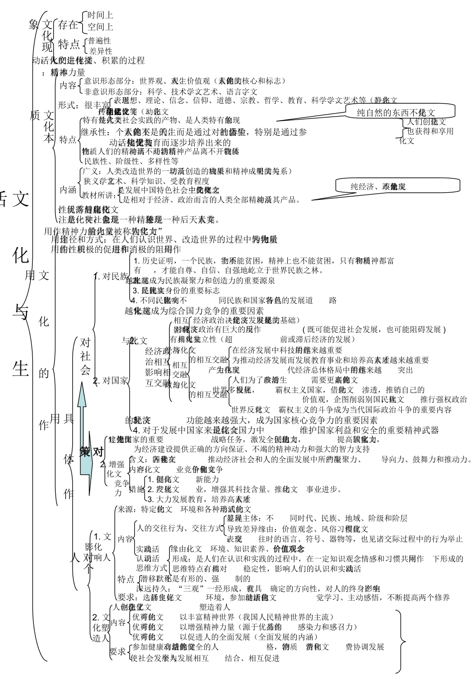 文化生活框架图(1)_第1页
