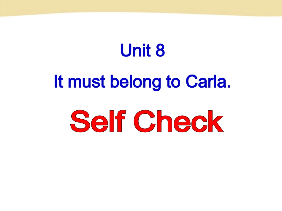 人教新版九年级英语Unit8SelfCheck_第2页