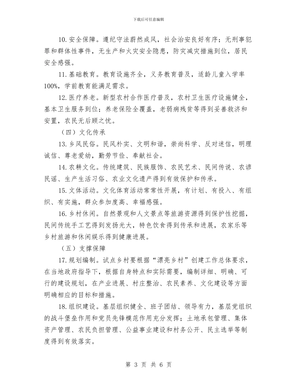 关于美丽乡村创建实施意见与关于美丽乡村建设汇报材料汇编_第3页