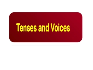 动词的时态和语态