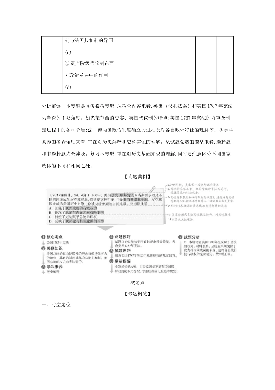 （浙江专版 ）高考历史一轮总复习 专题七 近代西方民主政治的确立与发展教师用书（含解析）-人教版高三全册历史试题_第2页