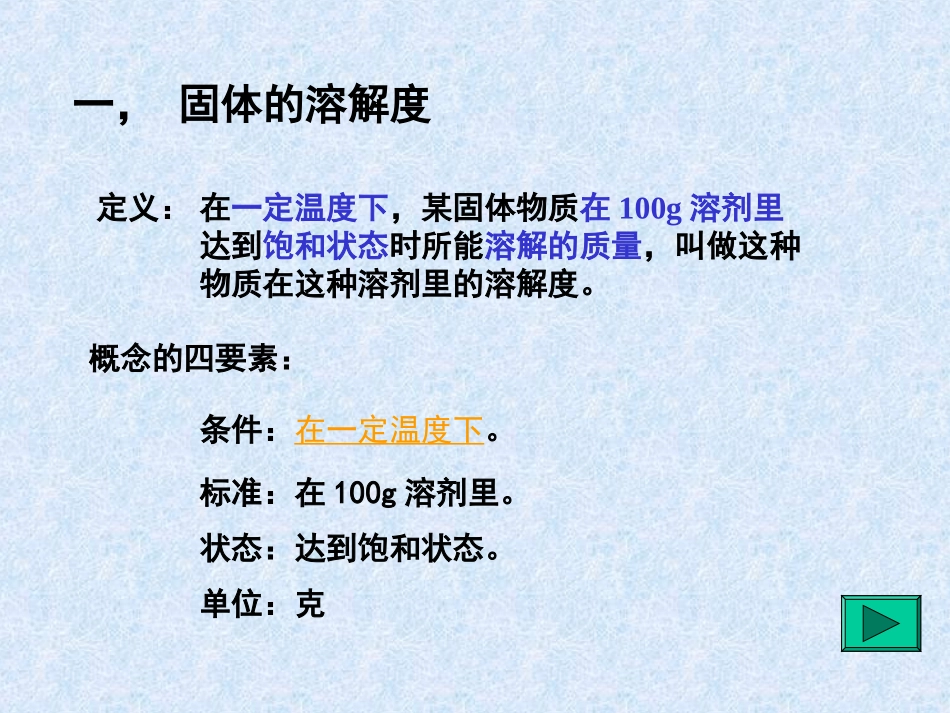 人教课标版九年级化学下册92第二课时溶解度PPT课件_第3页