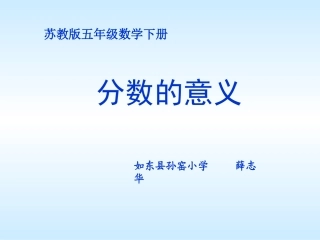 分数的意义-(4)