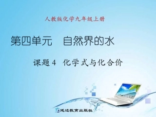 课题4化学式与化合价(第一课时)
