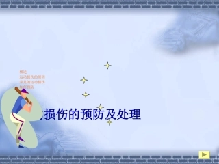 运动损伤的预防及处理jie