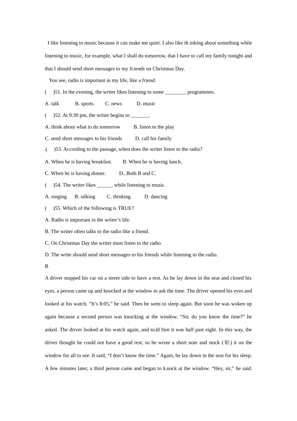 中考英语 专项训练 人教新目标版试卷_第2页